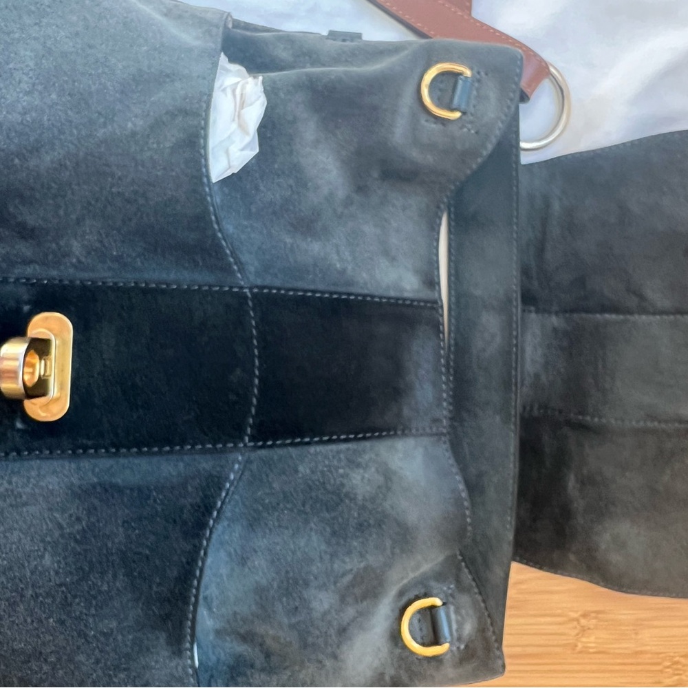 Chloe Lexa suede and leather handbag. - Picture 9 of 12